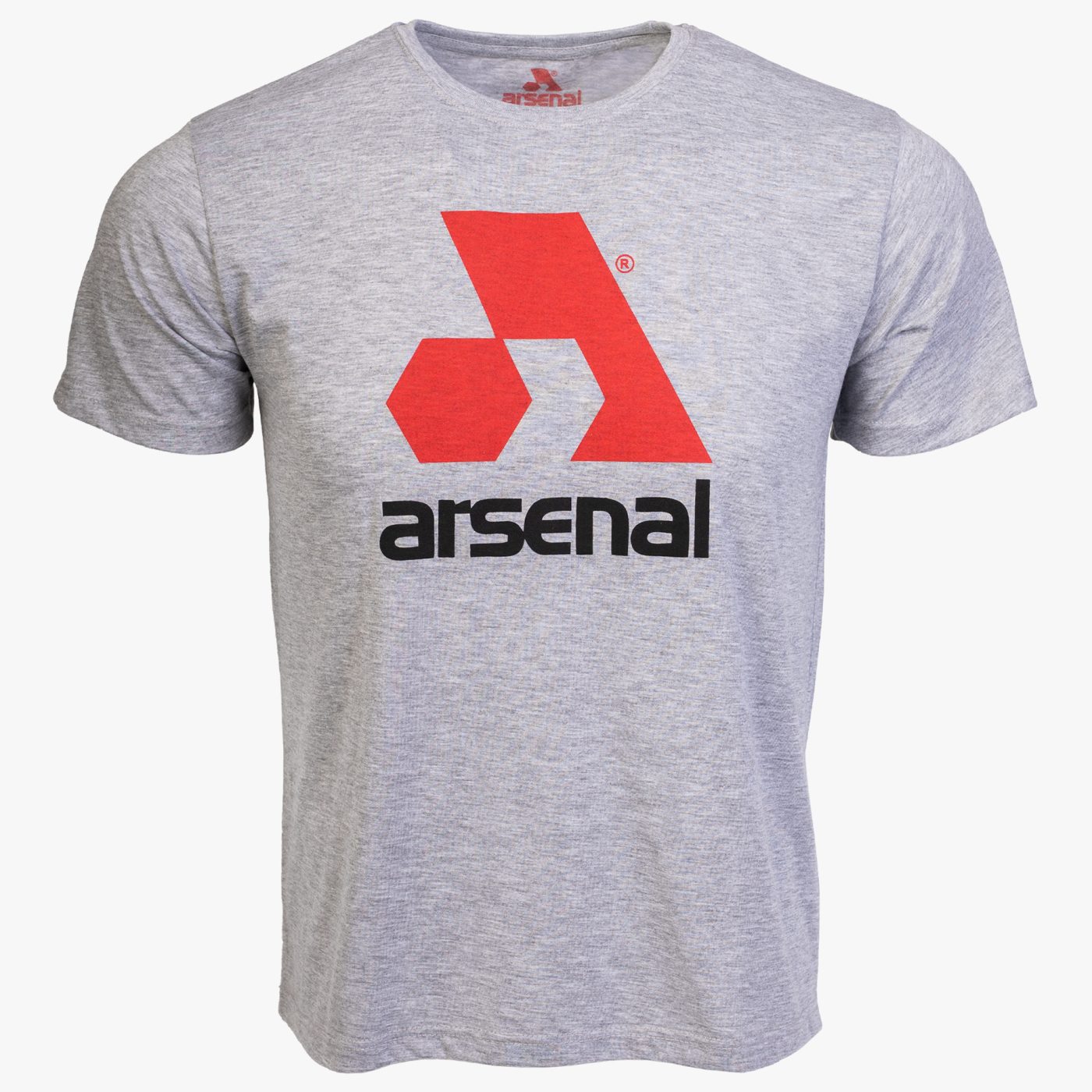 Gray Cotton Relaxed Fit Logo T-Shirt