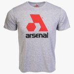 Gray Cotton Relaxed Fit Logo T-Shirt