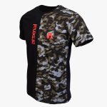 Black / Camo Cotton Relaxed Fit T-Shirt