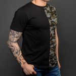 Black / Camo Cotton Relaxed Fit Logo T-Shirt