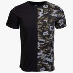 Black / Camo Cotton Relaxed Fit Logo T-Shirt