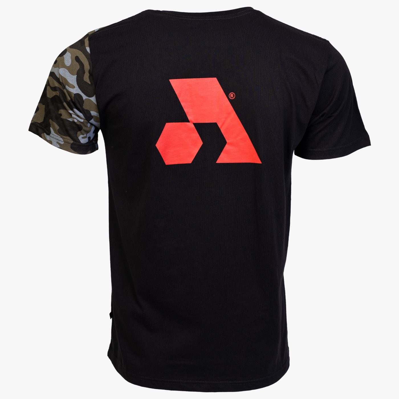 Black / Camo Cotton Relaxed Fit Logo T-Shirt