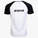 White / Black Cotton Relaxed Fit Retro T-Shirt