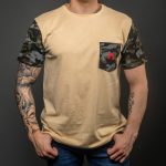 Beige / Camo Cotton Expedition T-Shirt