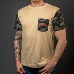 Beige / Camo Cotton Expedition T-Shirt
