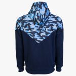 Blue Camo Cotton-Poly Relaxed Fit Ascend Pullover Hoodie