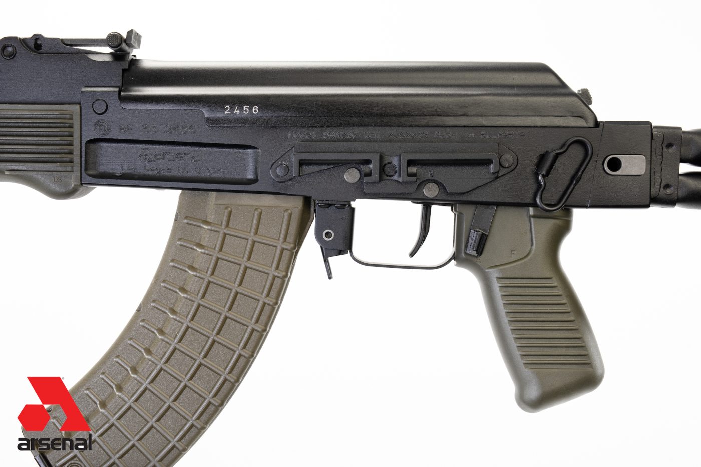 SAM7SF-84EG 7.62x39mm OD Green Semi-Automatic Rifle with Enhanced Fire Control Group