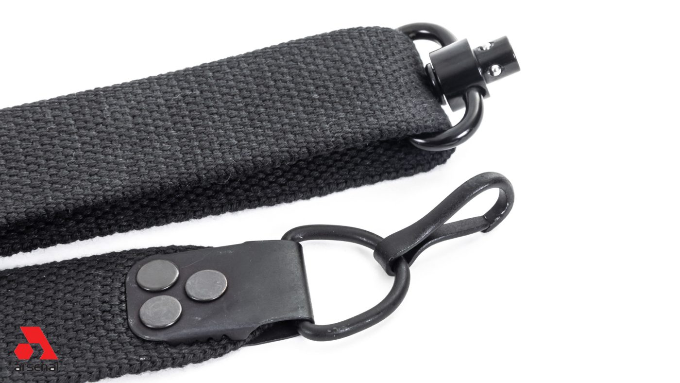 Arsenal Black Canvas Sling 2-Point Attachment QD and Hook Fits SAM7K-34