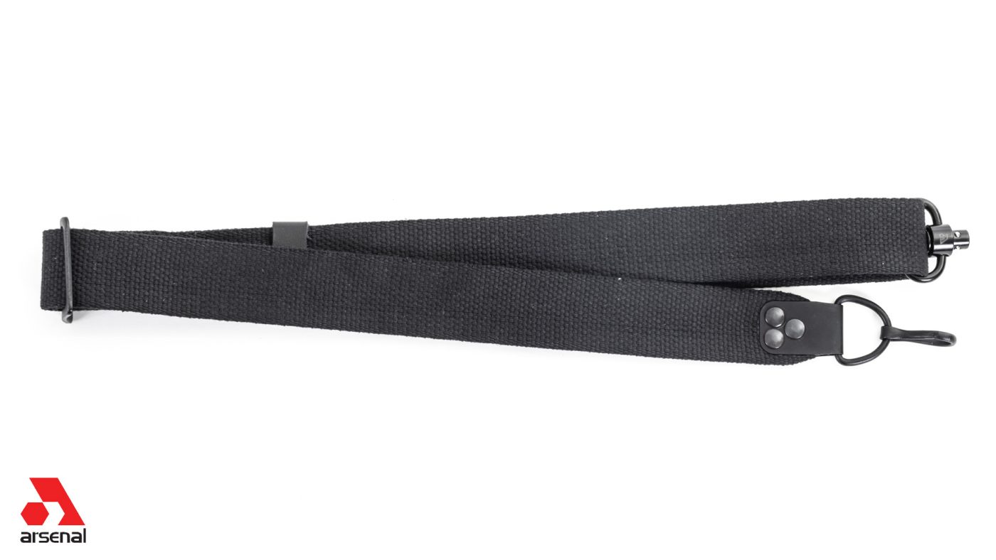 Arsenal Black Canvas Sling 2-Point Attachment QD and Hook Fits SAM7K-34