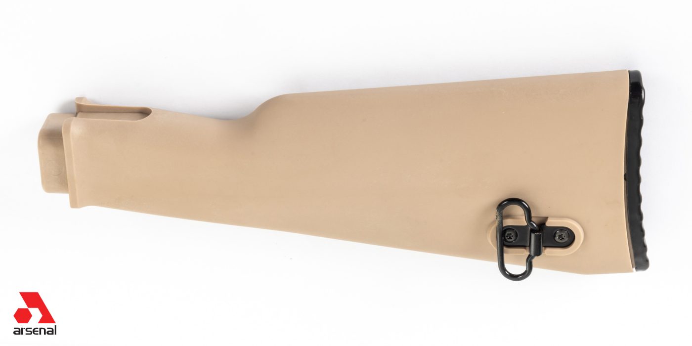 AK47 Desert Sand Polymer Buttstock with Cleaning Kit Compartment for Milled Receivers