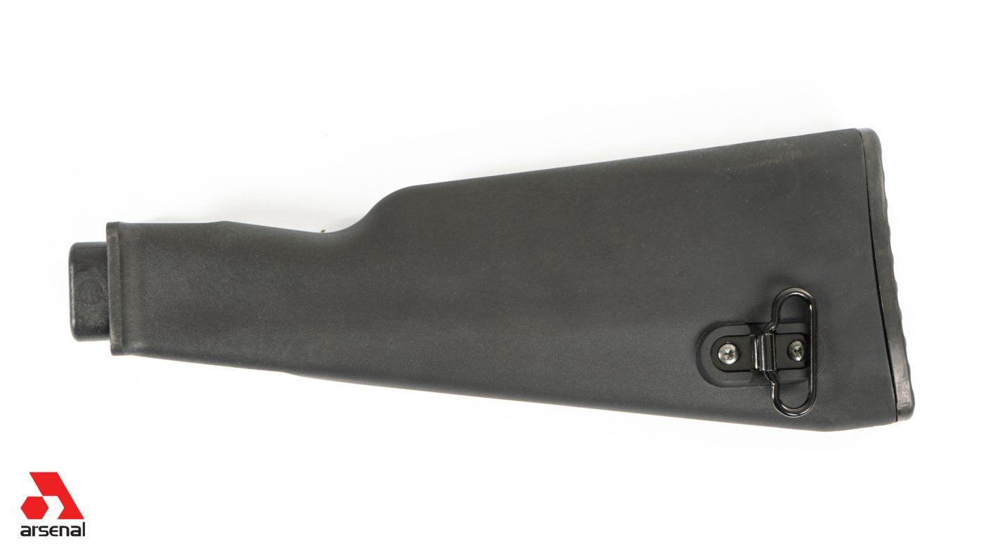 AK47 Black Polymer Buttstock with Cleaning Kit Compartment for Milled Receivers