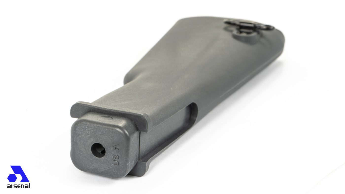 AK47 Gray Polymer Buttstock with Cleaning Kit Compartment for Milled Receivers