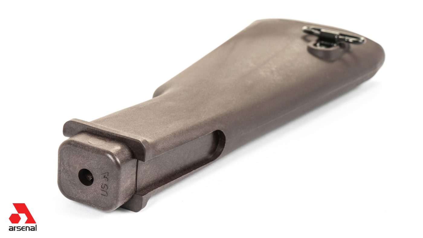 AK47 Plum Polymer Buttstock with Cleaning Kit Compartment for Milled Receivers