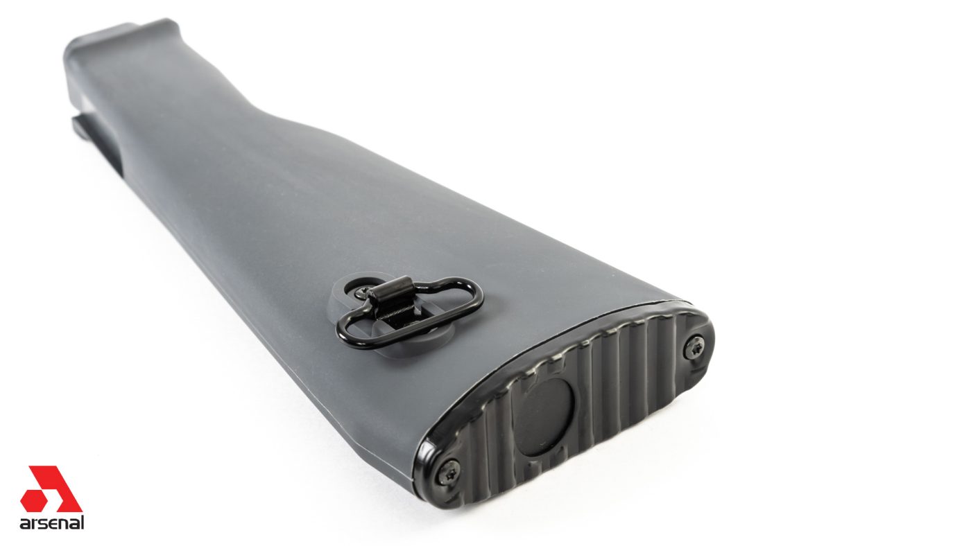 AK47 Gray Polymer Buttstock with Cleaning Kit Compartment for Milled Receivers