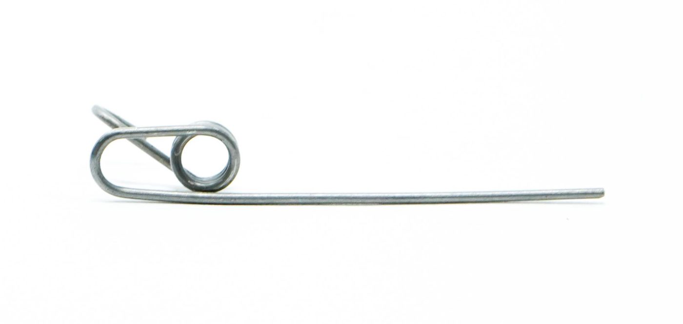 Front Catch spring, for side-folding stock stamped receiver