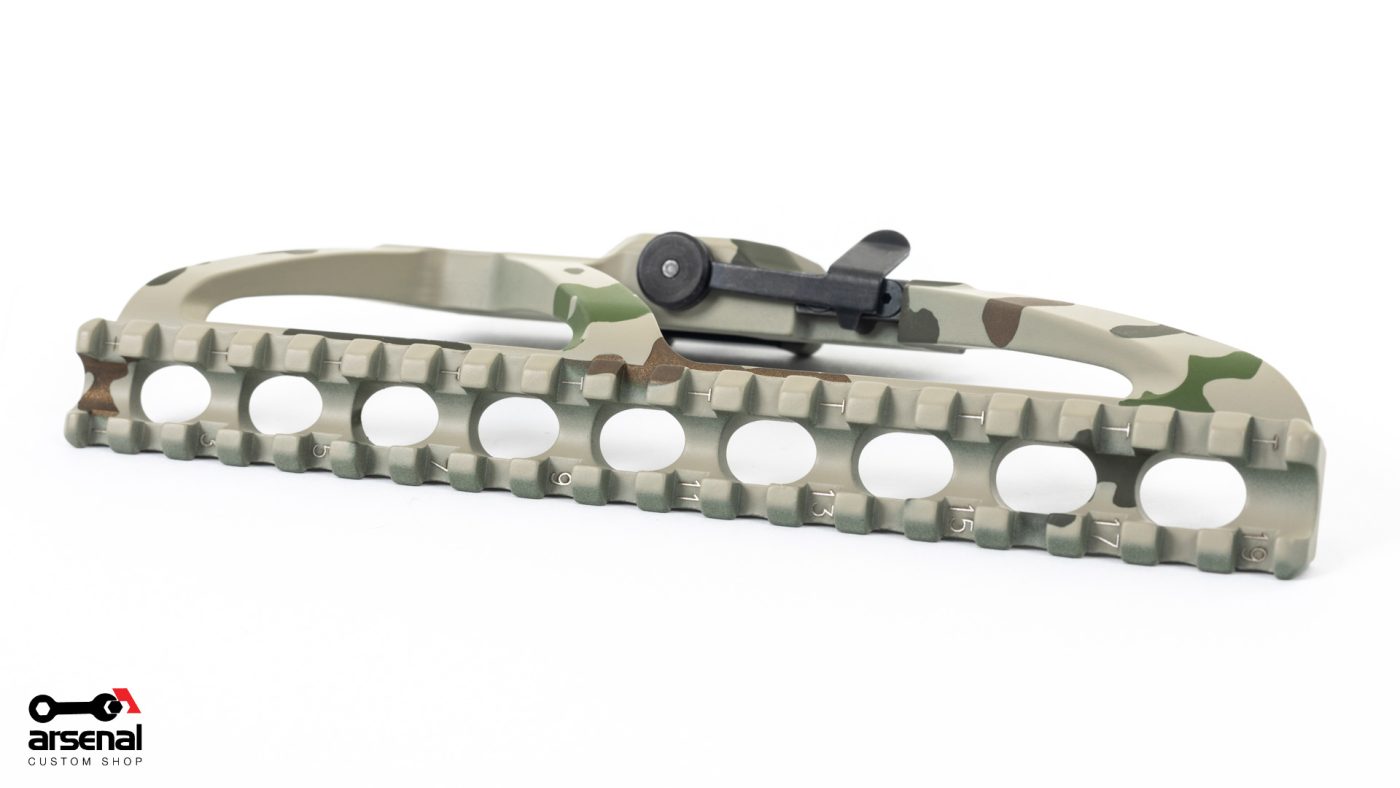 Arsenal Custom Shop Sparse Desert Camo Cerakote SAM5 5.56x45mm Semi-Auto Milled Receiver AK47 Rifle