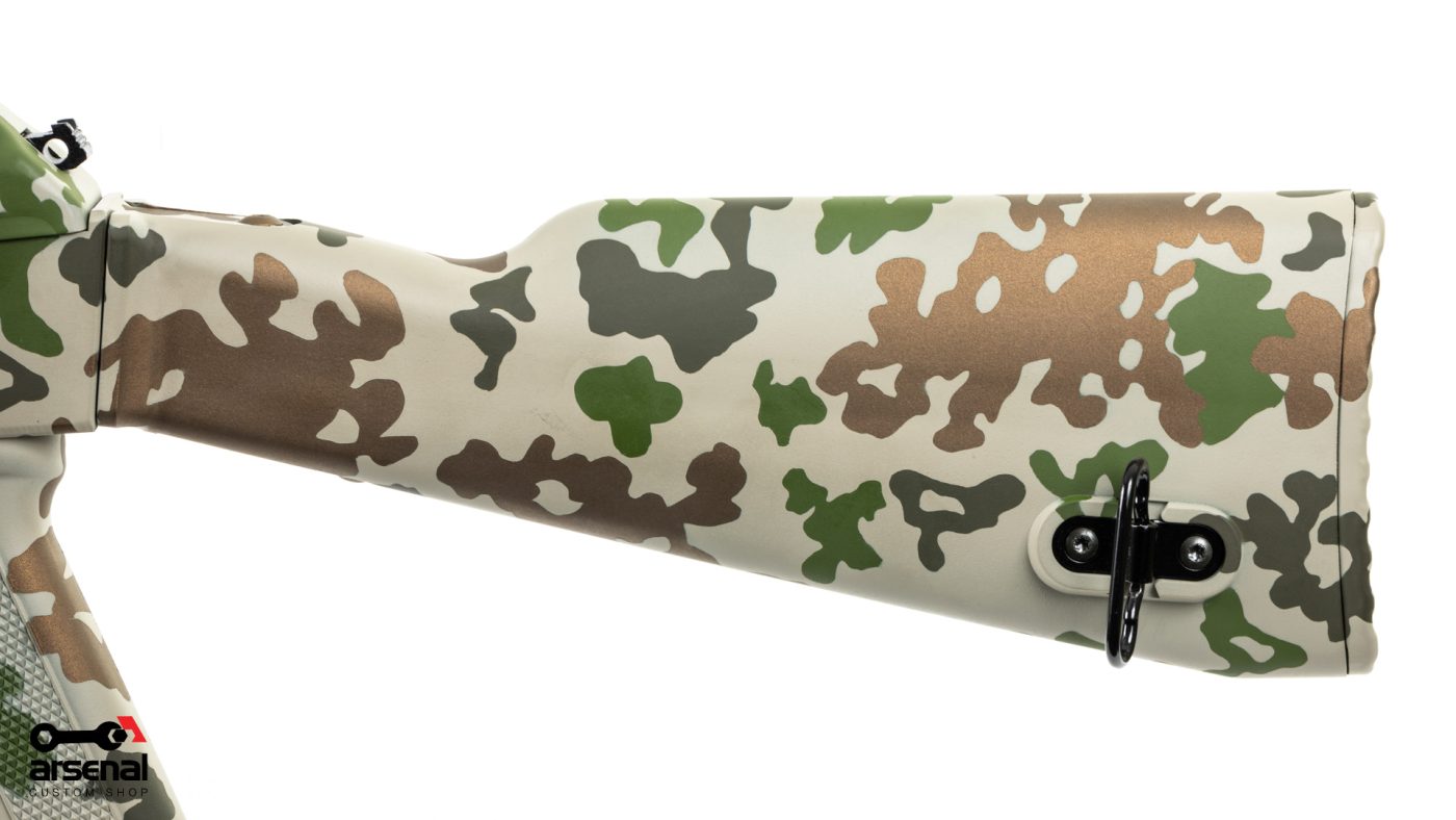 Arsenal Custom Shop Sparse Desert Camo Cerakote SAM5 5.56x45mm Semi-Auto Milled Receiver AK47 Rifle