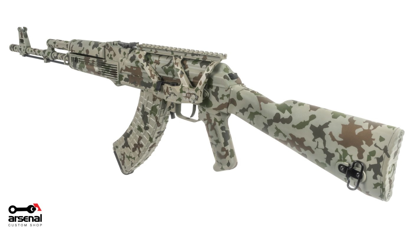 Arsenal Custom Shop Sparse Desert Camo Cerakote SAM7R 7.62x39mm Semi-Auto Milled Receiver AK47 Rifle