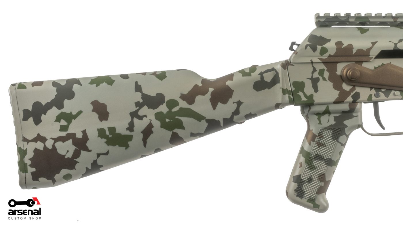 Arsenal Custom Shop Sparse Desert Camo Cerakote SAM7R 7.62x39mm Semi-Auto Milled Receiver AK47 Rifle