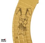Battle Bunny Gold Color Cerakote Laser Engraved M-47W