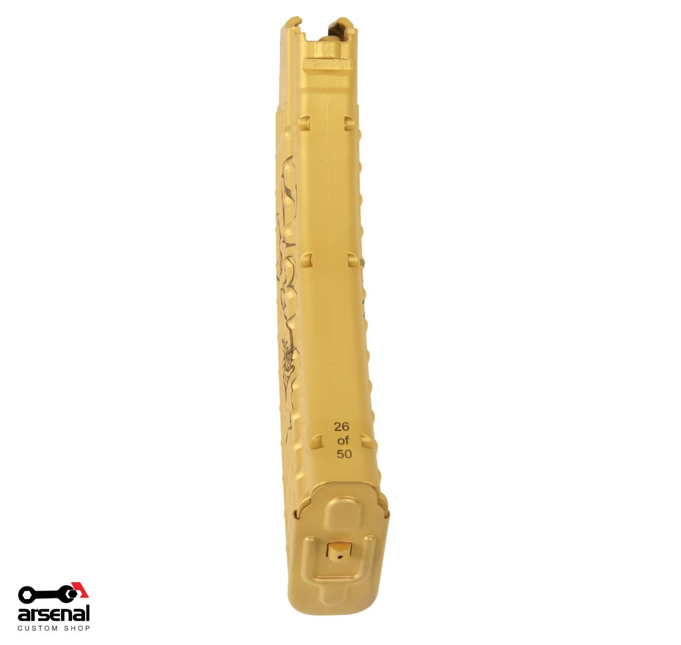 Battle Bunny Gold Color Cerakote Laser Engraved M-47W