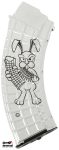 “Back Off” Bunny Limited Edition Platinum AK-47 30rd Circle 10 Magazine