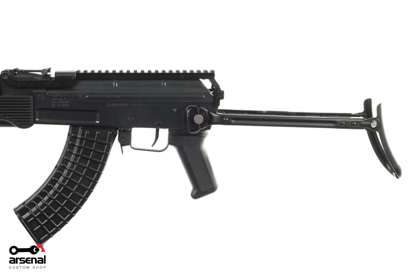SAS M-7 Under-Folder Arsenal Black Cerakote AK47 Picatinny Rail System Limited Edition
