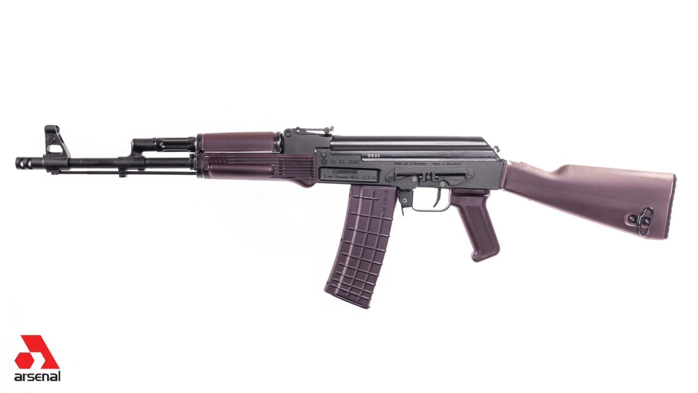 SAM5 5.56x45mm Semi-Auto Milled Receiver AK47 Rifle Plum Furniture 30rd Plum Magazine