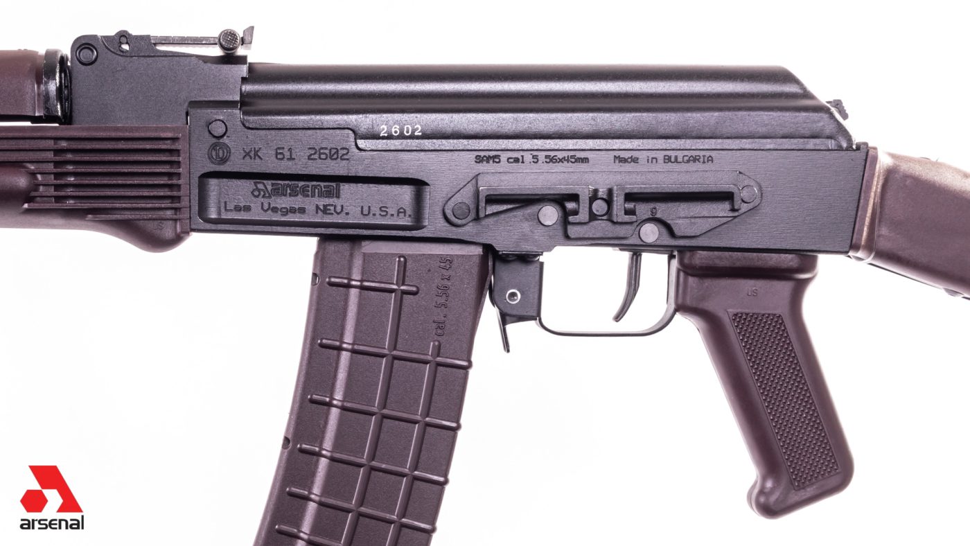 SAM5 5.56x45mm Semi-Auto Milled Receiver AK47 Rifle Plum Furniture 30rd Plum Magazine