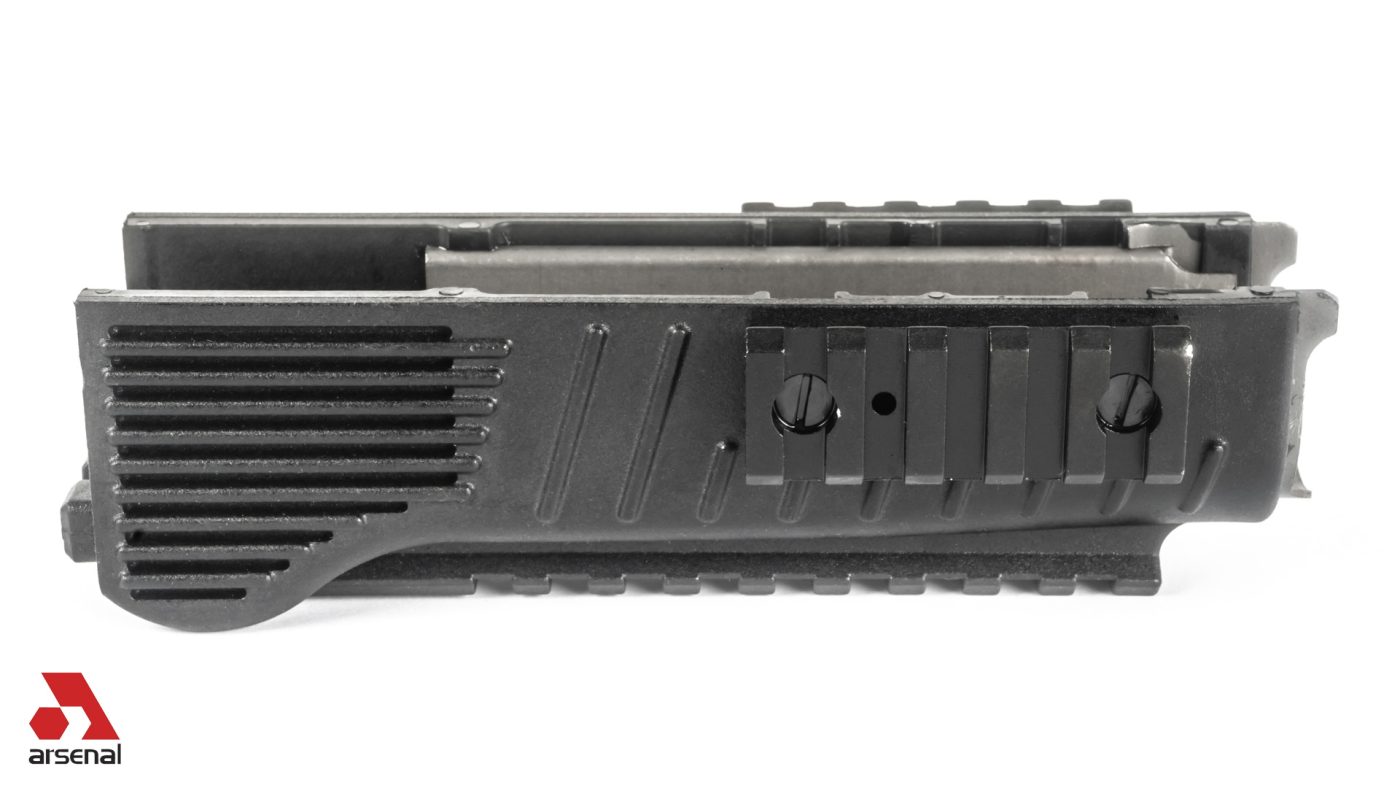 Black Polymer Lower Handguard for Milled Receiver with Picatinny Rail on 3 Sides