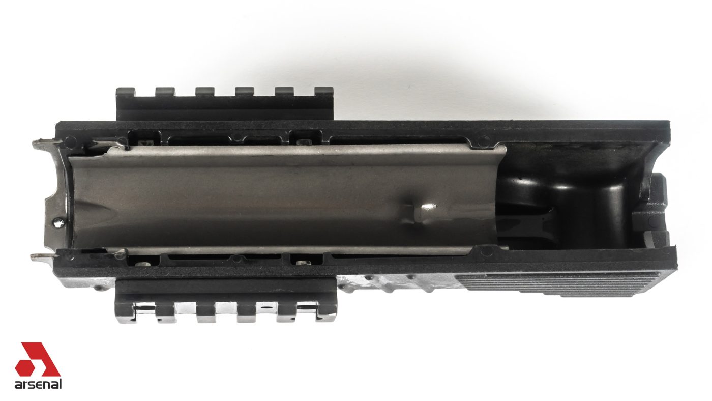 Black Polymer Lower Handguard for Milled Receiver with Picatinny Rail on 3 Sides