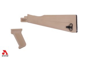 NATO Length Desert Sand Stock Set for Stamped Receivers US Made
