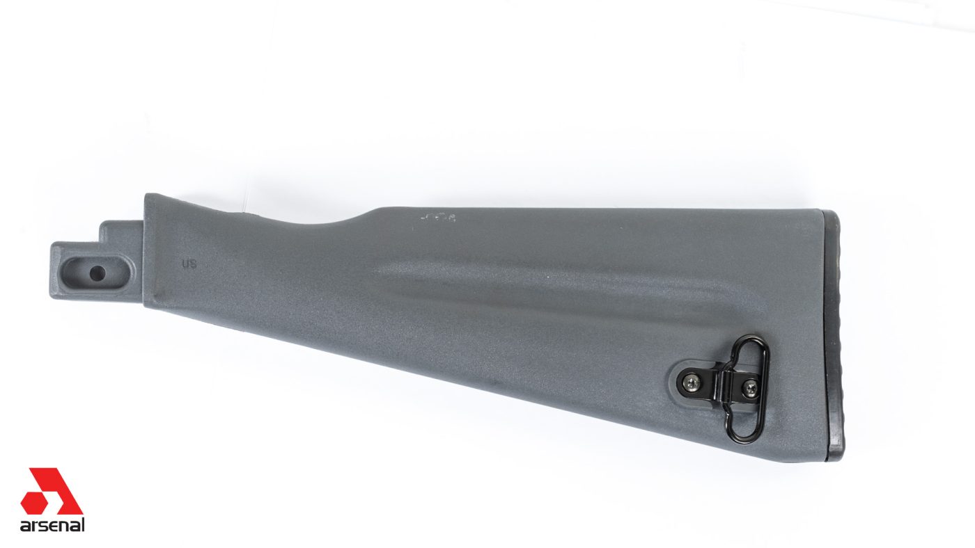Gray NATO Length Buttstock Assembly for Stamped Receivers