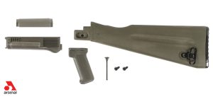 NATO Length OD Green Polymer Stock Set for Stamped Receivers