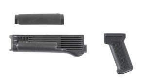 Black Polymer Handguard and Pistol Grip Set for Stamped Receiver