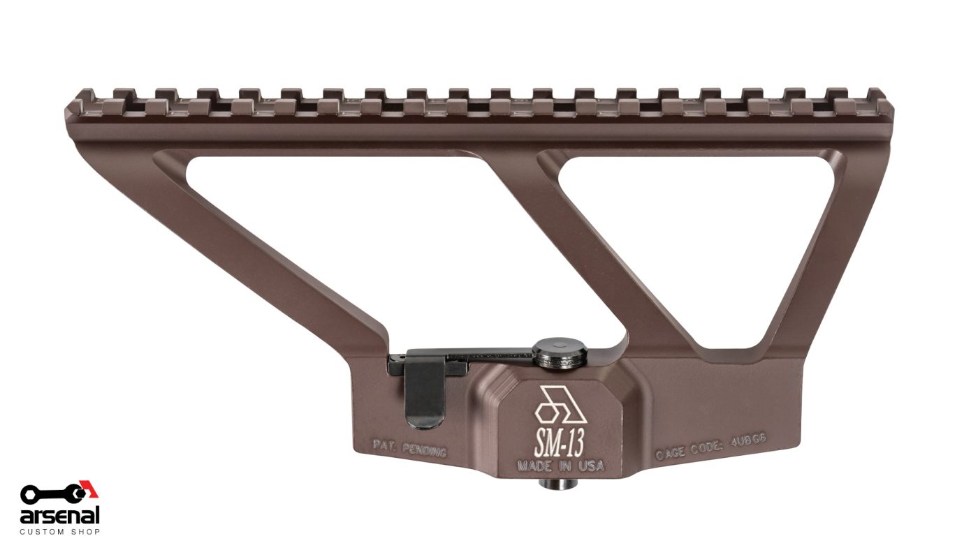 Picatinny Scope Mount with Plum Cerakote for AK Variant Rifles