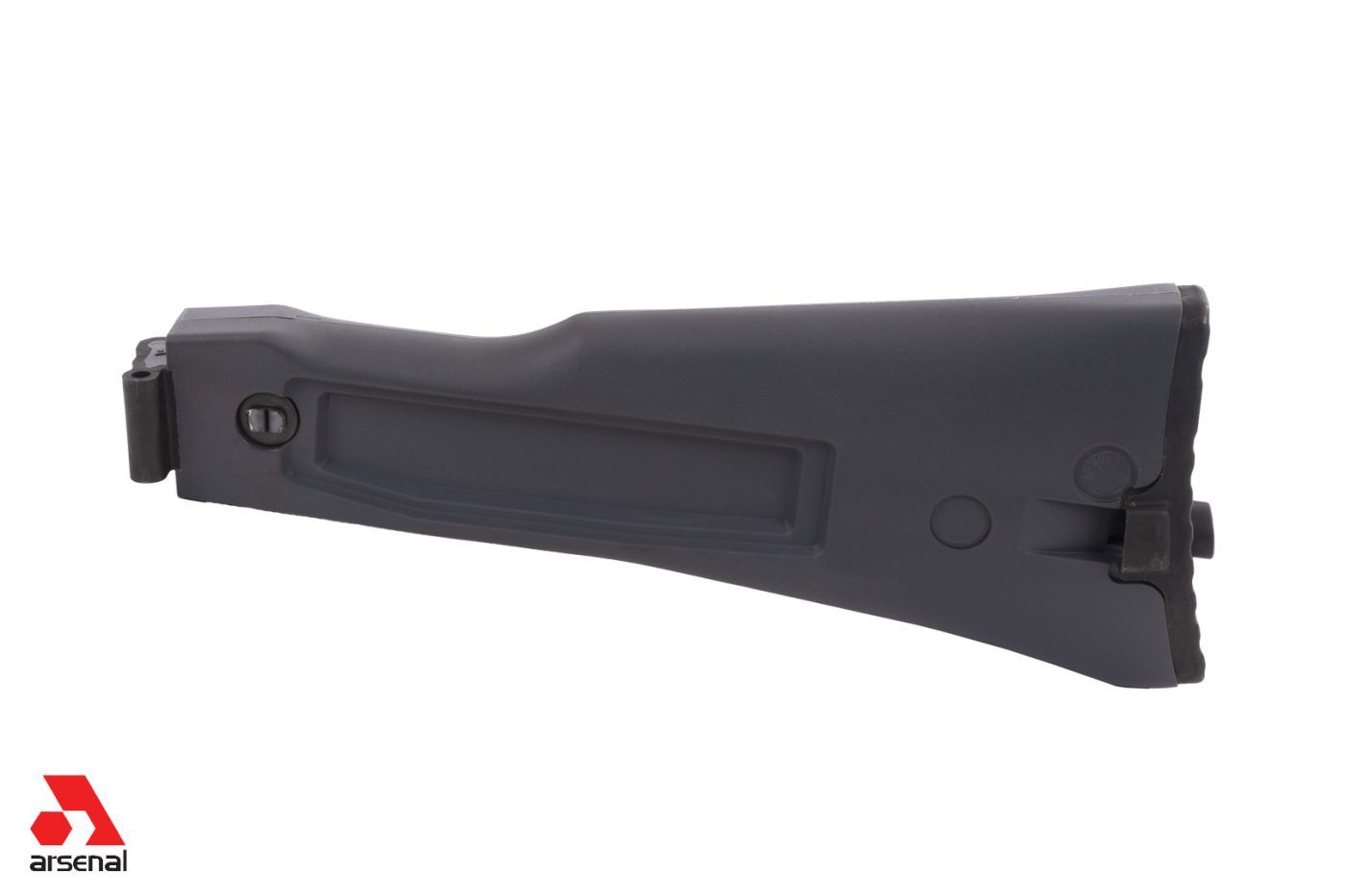 Left Side Folding Gray Buttstock Assembly for Stamped Receivers