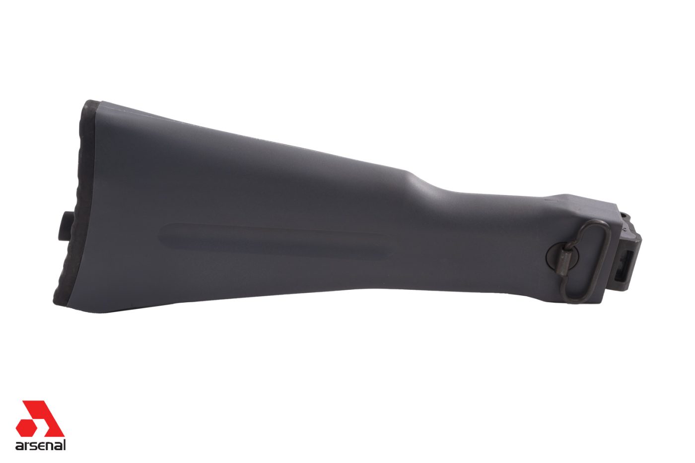 Left Side Folding Gray Buttstock Assembly for Stamped Receivers