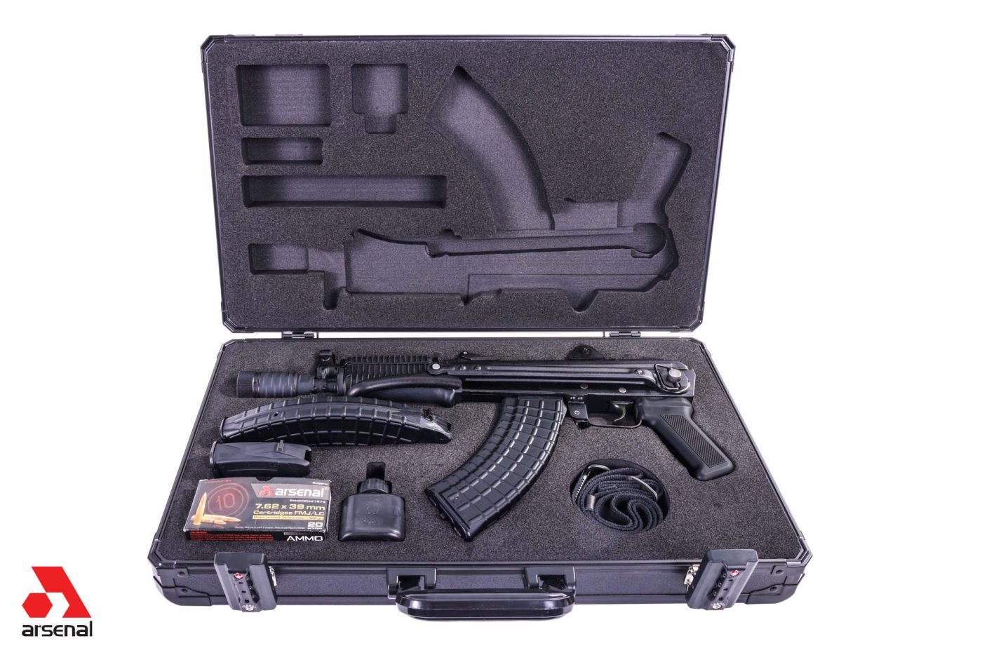 Arsenal SBR Underfolder Hard Case CNC Hard Foam Liner TSA Locks