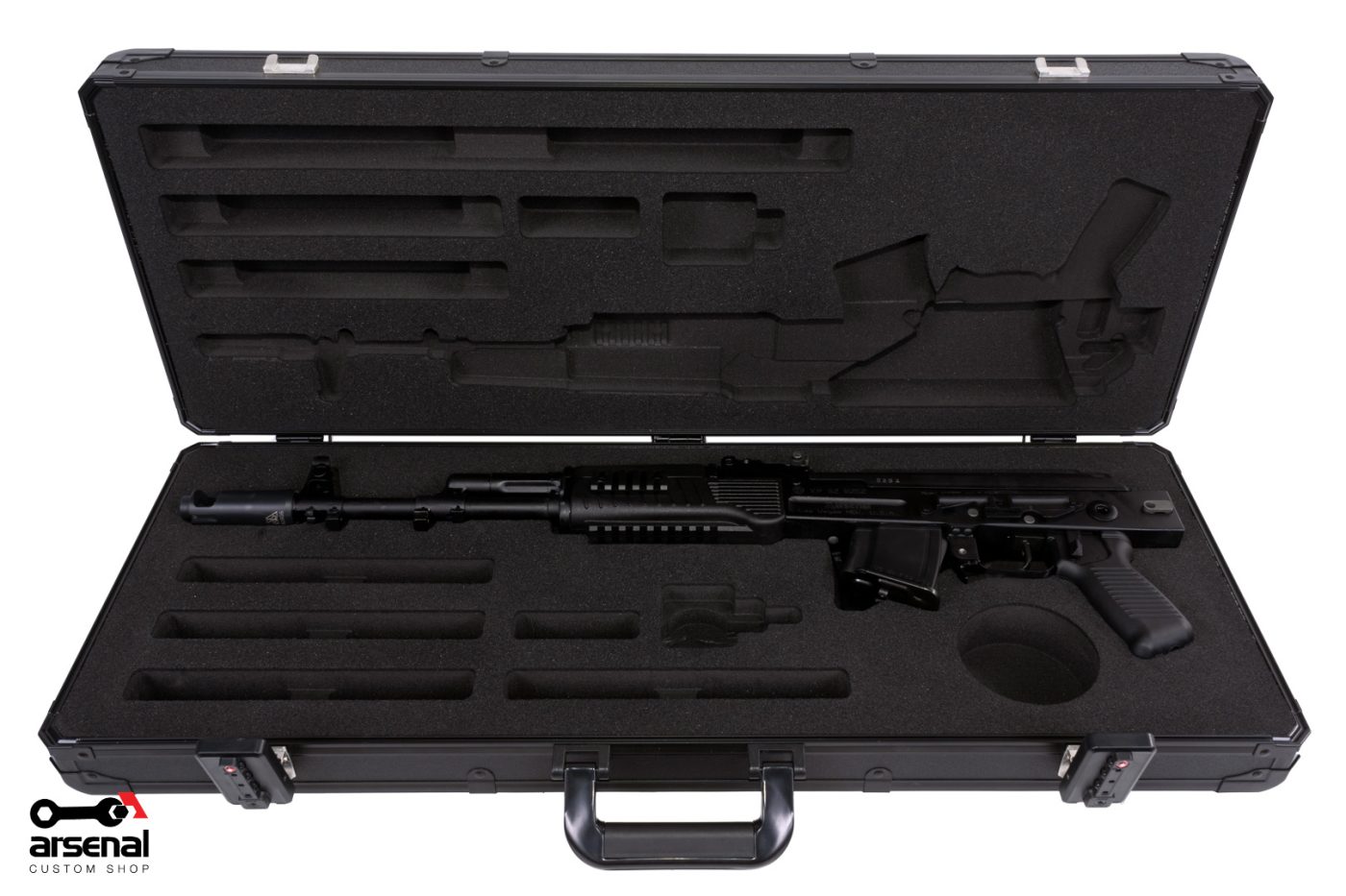 SAM7SF 7.62x39mm Semi-Auto Rifle Picatinny Rail Handguard QD Attachments 10rd Mag Hard Case