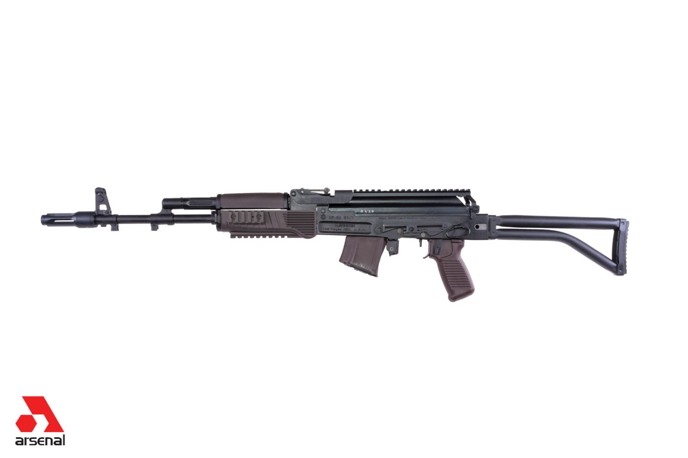 SAM7SF-94PM 7.62x39mm Semi-Auto Rifle with Plum Furniture & AR-M5F Rail System and Enhanced FCG