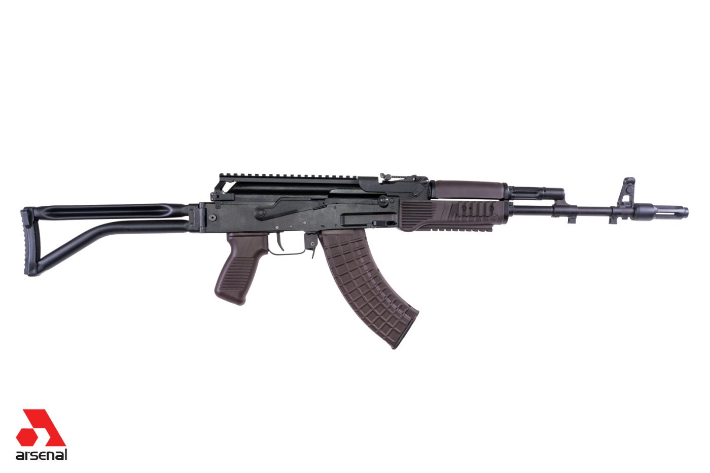 SAM7SF-94PM 7.62x39mm Semi-Auto Rifle with Plum Furniture & AR-M5F Rail System and Enhanced FCG