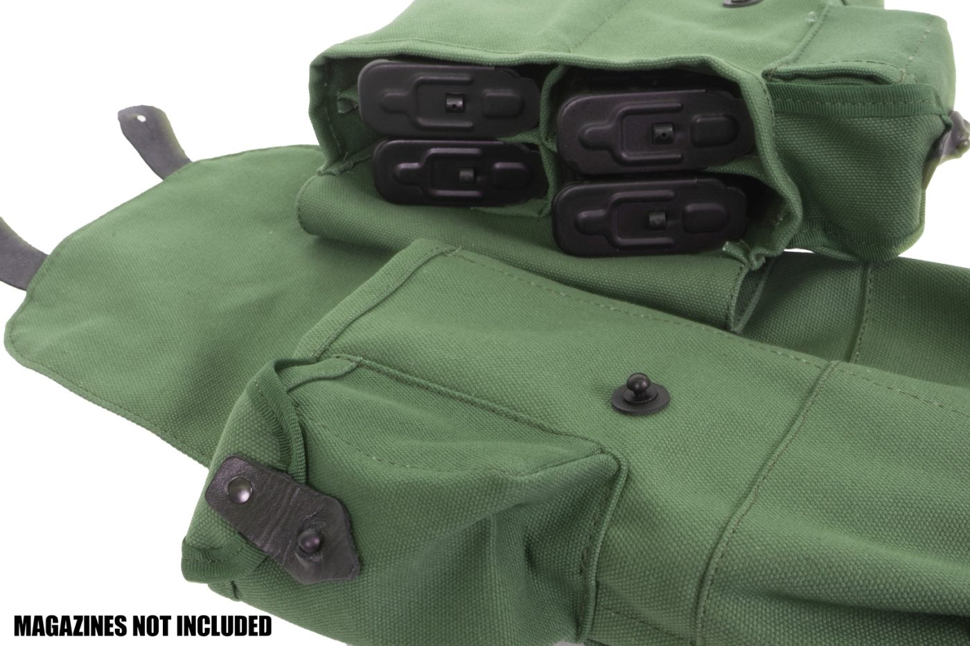 Arsenal Bulgaria Green Canvas 4 Magazine and Oil Bottle Pouch