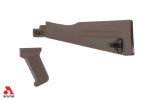 Warsaw Length FDE Buttstock and Pistol Grip Set for Stamped Receivers