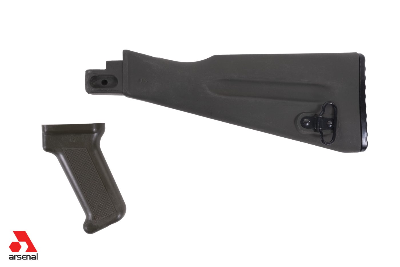 OD Green Warsaw Length Stock Set for Stamped Receivers