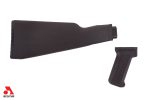 Intermediate Length Plum AK47 Buttstock and Pistol Grip Set for Milled Receivers