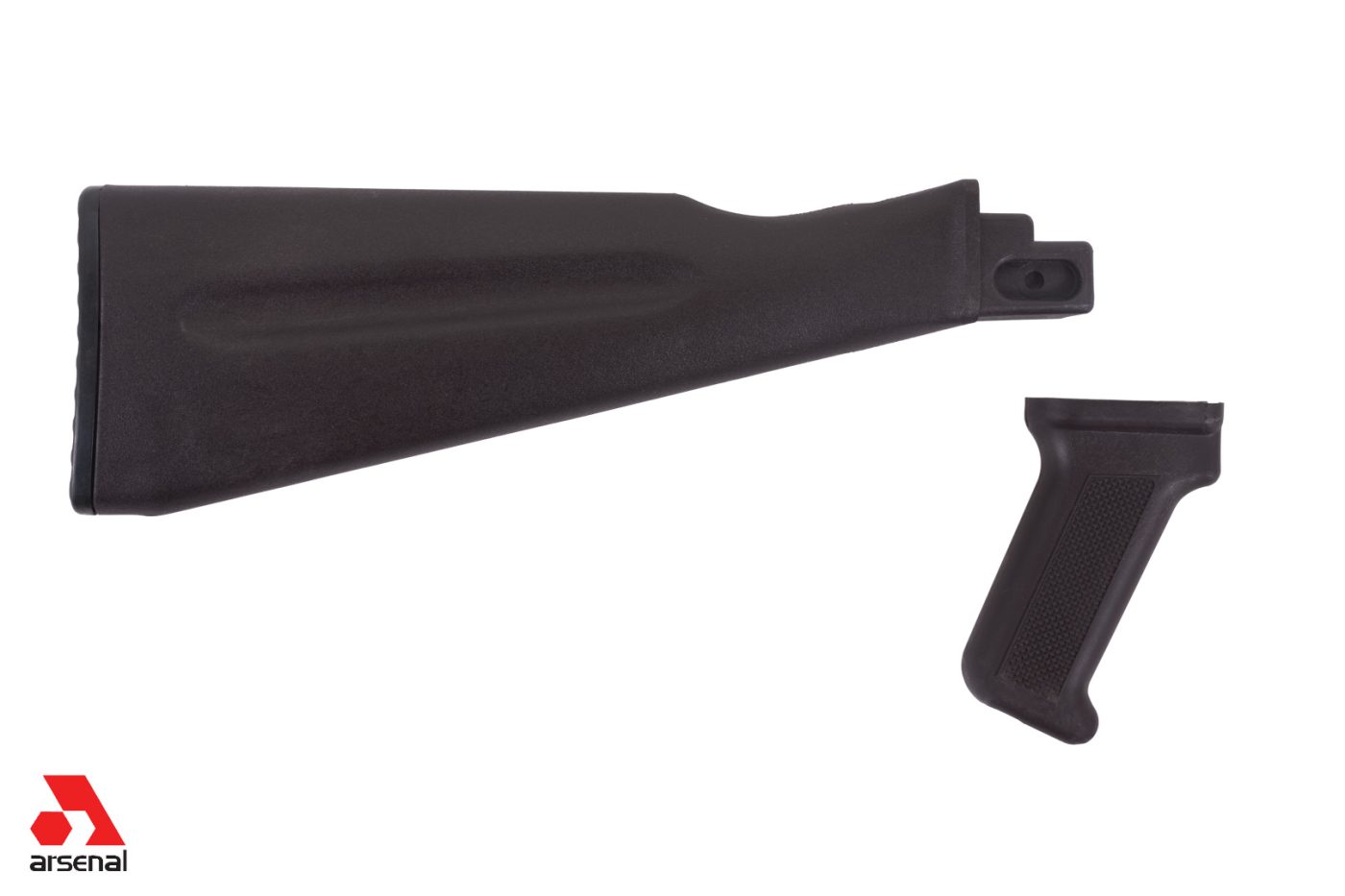 Plum NATO Length Buttstock and Pistol Grip Set for Stamped Receivers