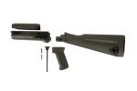 4 Piece OD Green Warsaw Length Mil Spec Buttstock Set for Stamped Receivers with Hardware
