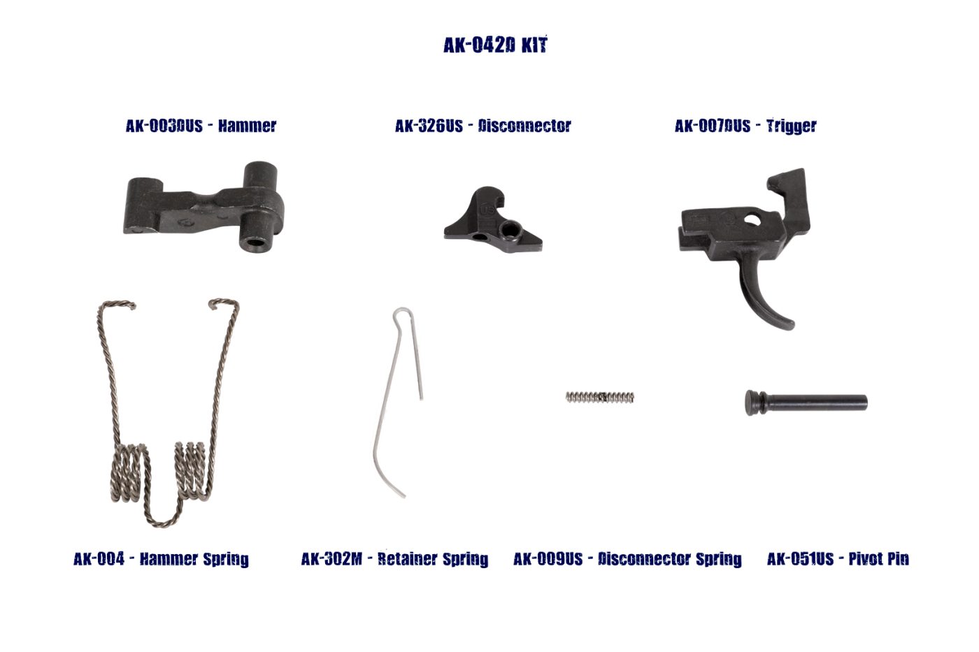 Double Stage Fire Control Group Set for Stamped or Milled Receiver