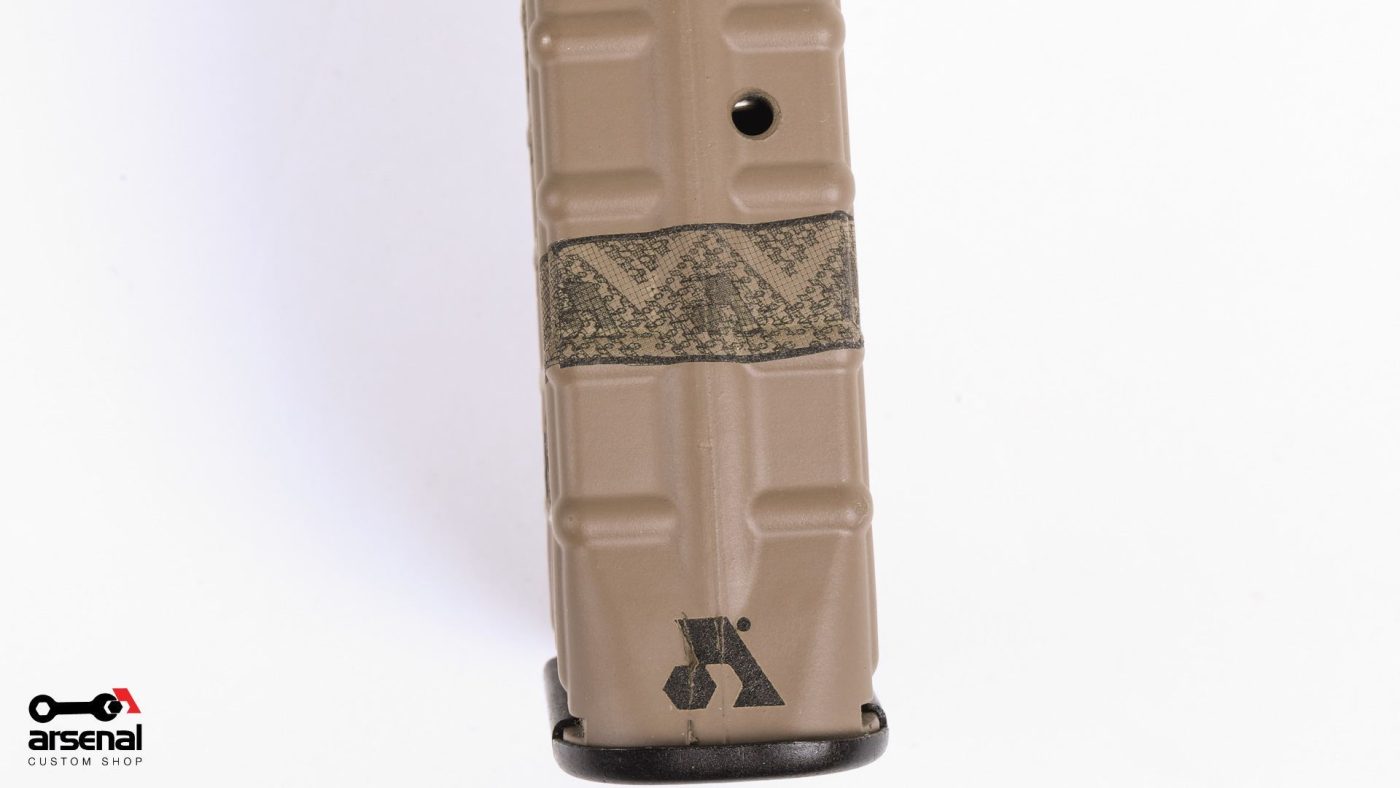 Arsenal Custom Shop & Avo “Don’t Tread On Me” Tan Cerakote & Laser Engraved M-47W 30rd Magazine